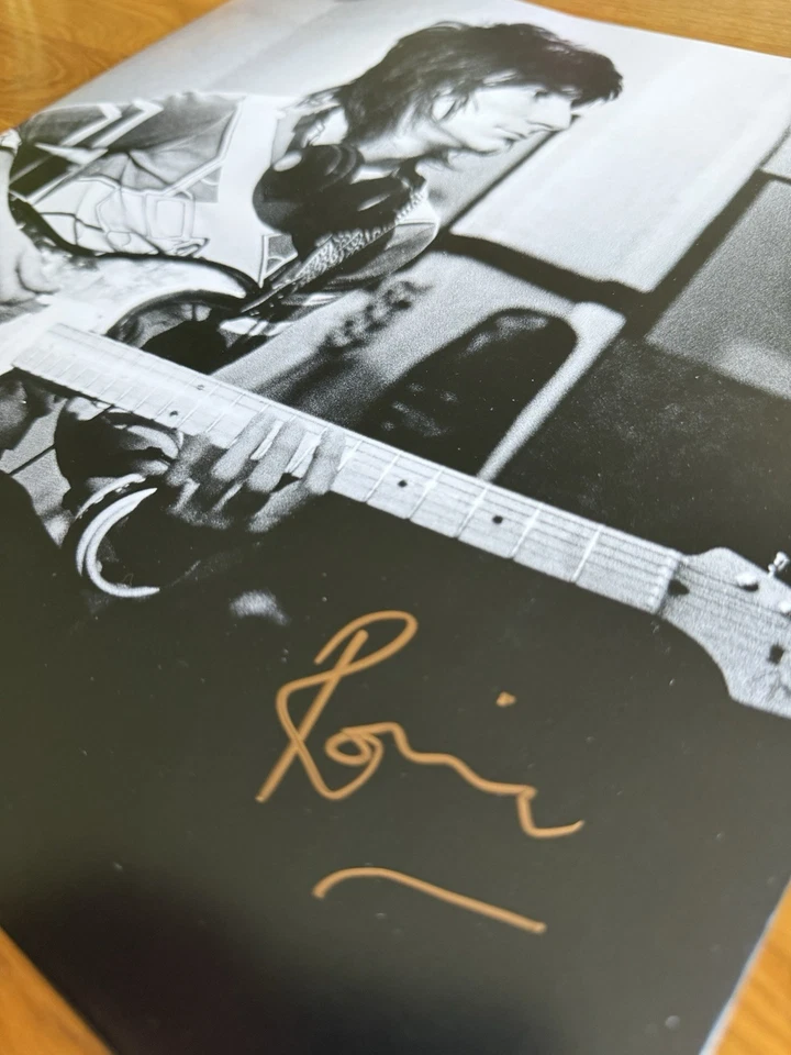 Ronnie Wood SIGNED Fearless LP Vinyl Cover EXACT PHOTO PROOF The Rolling Stones - Image 3 of 4