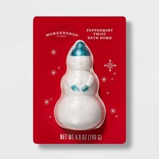 Snowman Peppermint Twist Bath Bomb 4.9oz - Wondershop