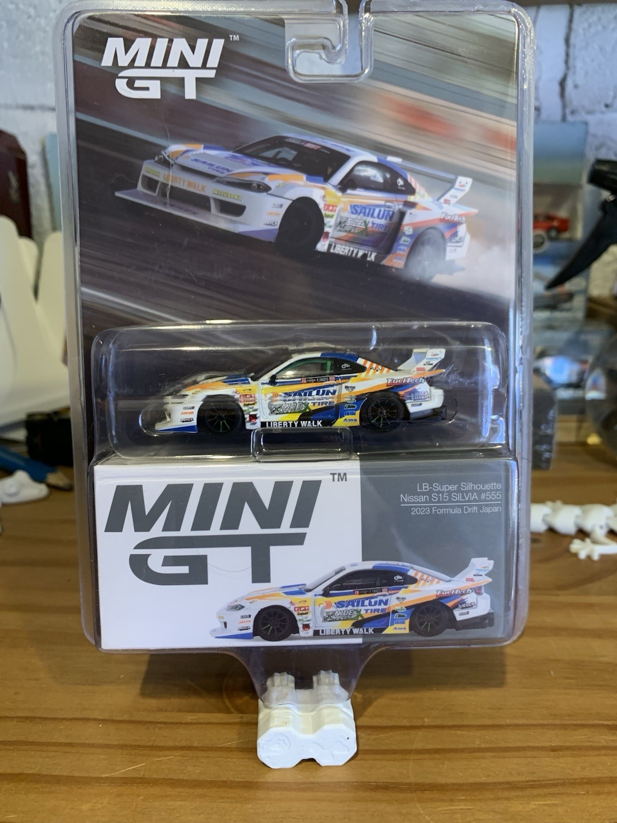 1/64 NISSAN LB-SUPER SILHOUETTE S15 SILVIA NO.555 2023 FORMULA DRIFT RHD BLISTER