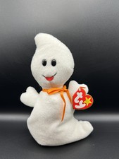 Ty© Beanie Babies Spooky the Ghost with Tag Vintage 1995 PVC Pellets
