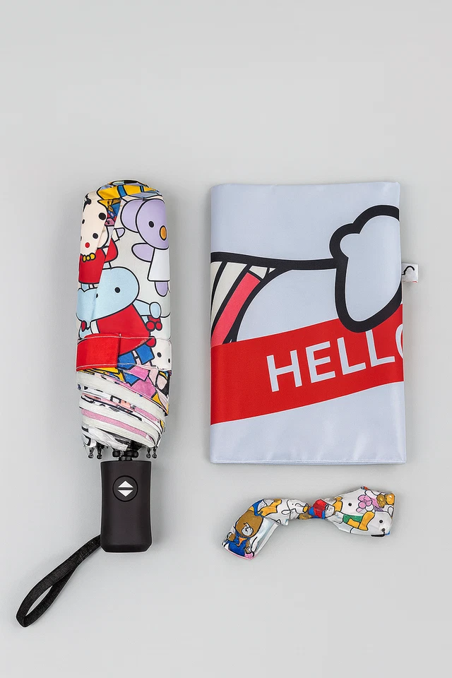 Paraguas Plegable Sanrio Hello Kitty Kawaii - Anti-UV y Portátil Foto 2 de 4