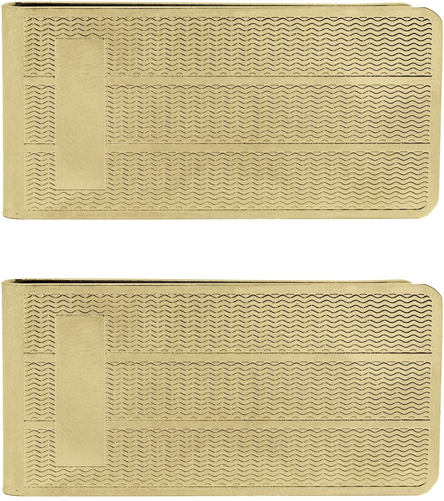 Stephanie Imports Set of 2 Chrome-Plated Stainless Steel Boxed Money Clip