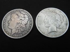 New ListingJunk Silver ) 90% Silver-(1) 1901 morgan-(1)-1922 peace dollar  (free shipping)