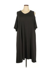 H By Halston Women Black Casual Dress 2X Plus