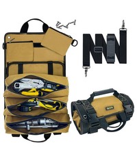 Tool Roll Bag Organizer - Heavy Duty Portable Roll Up Tool Bag with Wrench Ro...
