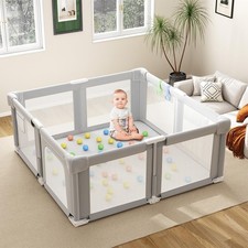 Foldable Baby Playpen, 51" Playpen for Babies and Toddlers with Mat Ocean Bal...