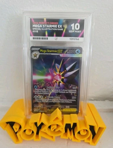 Pokémon TCG Mega Starmie Special Illustration Rare 118/088 Ace 10 Perfect Subs