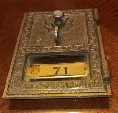 Vintage Antique Post Office Box Door Postal Box Door # 71 for Display