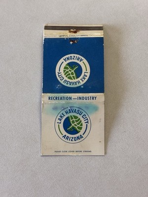Lake Havasu City Recreation Industry Lake Havasu City Arizona Matchbook Cover O