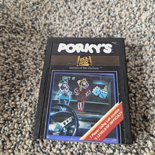 Porky's (Atari 2600, 1983) By 20th Century Fox Cartridge