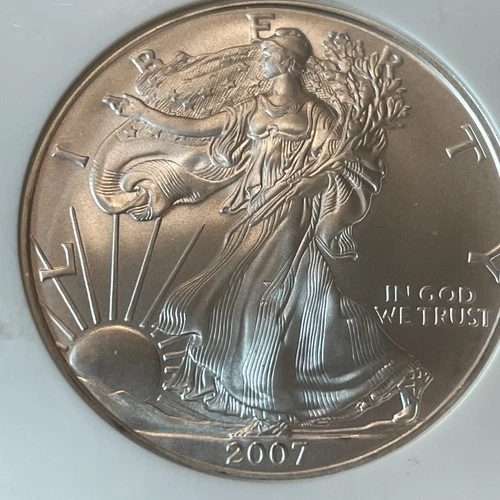 2007 American Silver Eagle Early Releases NGC MS69 .999 Fine Silver 1oz Gem