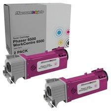 2x 106R01595 for Xerox MAGENTA High Yield Toner Cartridge Phaser WorkCentre 6500