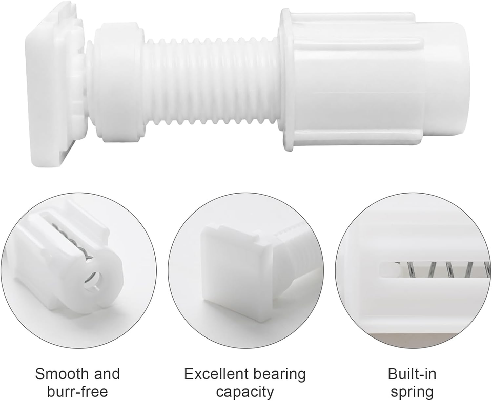 Lockable Blinds No Drill Venetian Blinds for Windows, 4 Pcs Twist-Lock Bracket Roller ...