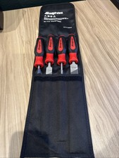 SNAP ON TOOLS SGHBF500A 4pc Red Instinct Soft Grip Handle Mixed File Set SNAP ON TOOLS SGHBF500A 4pc Red Instinct Soft Grip Handle Mixed File Set
