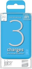 Juice 10000mAh Eco 3 Charges Portable Power Bank - Aqua NEW