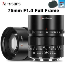7Artisans 75mm F1.4 Full Frame Manual large aperture Lens for Nikon Z ZFC Camera