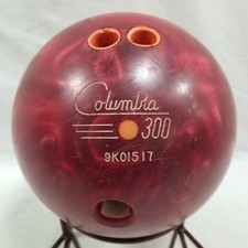 Columbia 300 Bowling Ball Red Marble Swirl 15 LB