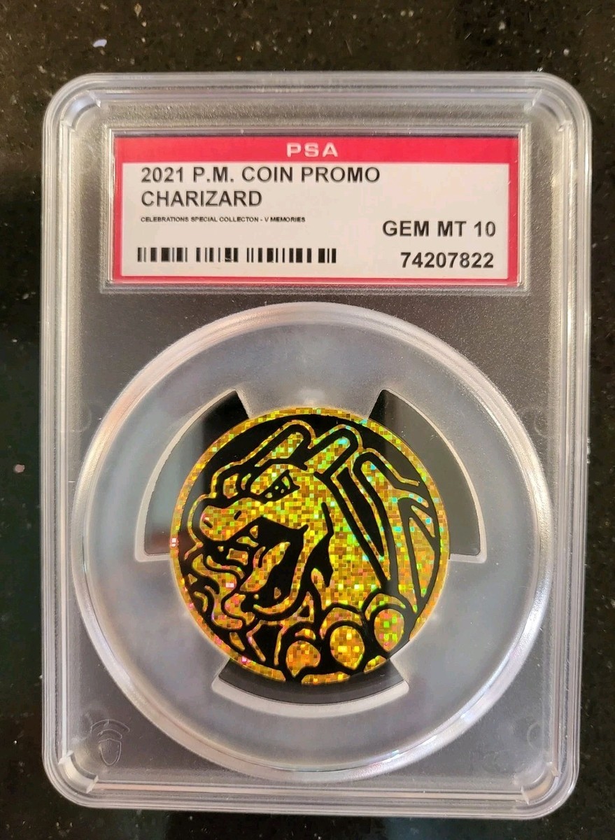 Pokemon Celebrations Special Collection V Memories Charizard Coin