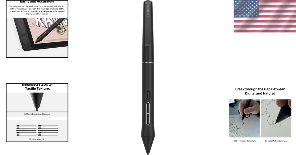 PenTech 4.0 Battery-Free Pen for Kamvas Pro - Image 2 of 4