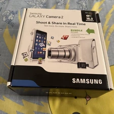 New Sealed Box - Samsung GALAXY Camera 2 EK-GC200 GC200 - WHITE Costco bundle