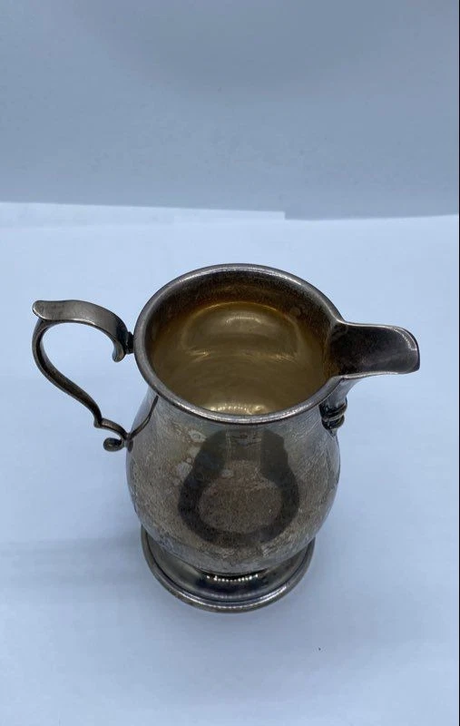 Crema con mango ornamentado Birks de plata de ley de 3 1/2" 121,5 g Foto 4 de 4