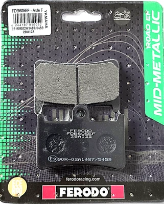 Pastillas De Freno Anteriores Ferodo FDB605EF Yamaha Tracer 900 GT 2018 - Imagen 1 de 3