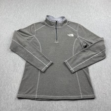 The North Face Pullover Womens Small Gray Glacier 1/4-Zip Fleece Long Sleeve Top
