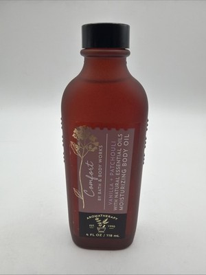 RARE AND HTF Bath & Body Works Comfort Vanilla & Pachouli Moisturizing Body Oil 