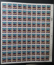 2001 US #3467 Full Sheet of 100  MNH, American Buffalo Perf 11.25x11. CV $75