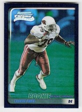 2003 Bowman Chrome #130 Calvin Pace Uncirculated Blue Refractors