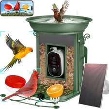 Bird Feeder with Camera - Smart Bird Feeder with 2K HD High Resolution, AI Ca...