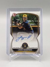 2023 Bowman Auto #PPA-LH Logan Henderson Brewers