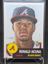 2018 Topps Living Ronald Acuna Jr. #19 ROOKIE CARD Atlanta Braves. rookie card picture