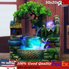 Tabletop Water Fountain Rockery Waterfall Resin  Fountain Ornament Decoration