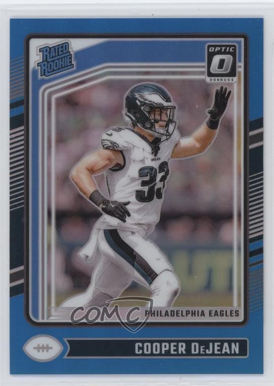 2024 Panini Donruss Optic Rated Aqua Prizm /299 Cooper DeJean #221 Rookie RC rf2