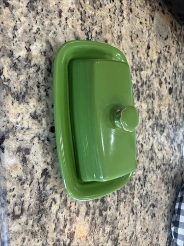 Fiesta Shamrock Green Ceramic Butter Dish Fiestaware
