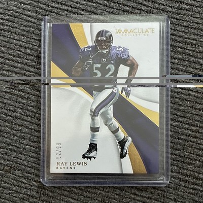 Panini 2017 Immaculate Collection Ray Lewis Ravens #9 Serial Numbered 52/99