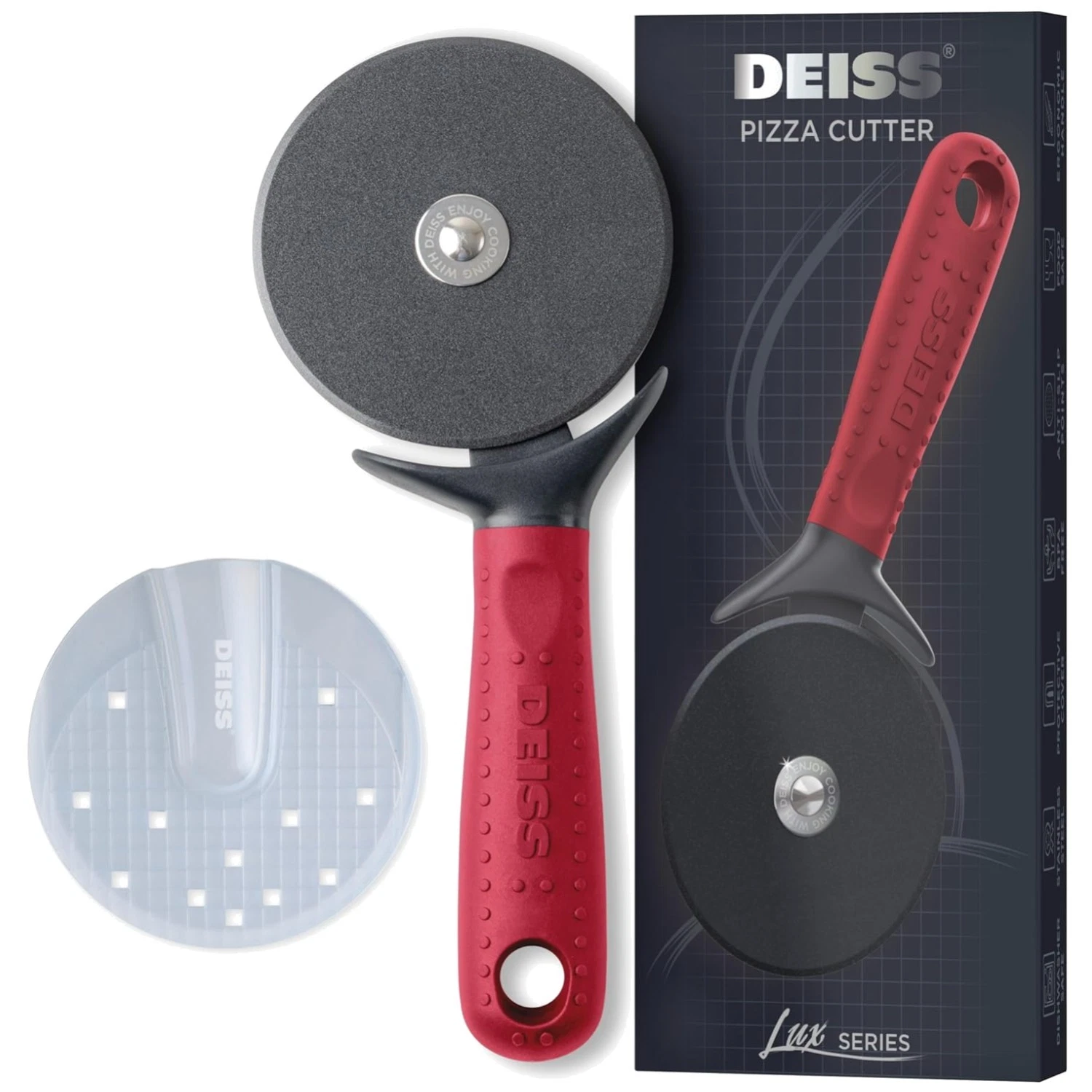 Ergonomic Stainless Steel Pizza Cutter - Dishwasher Safe
Opens in a new window or tab