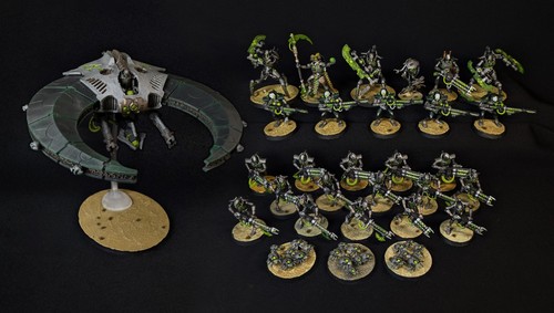 Starting to build a Necron Army. Just finished painting 40 Warriors