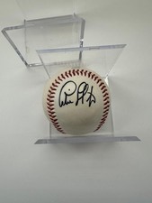 Andre Thornton Signed Autographed Cleveland Indians Logo Baseball with Cube