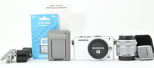 Olympus PEN Lite E-PL3 White w/ 14-42mm II R Lens  iPhone/Android Transfer Kit
