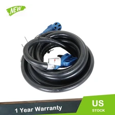 Power Extension Cord with LED Indicator 14-50P to 14-50R For 50 Amp 25 FT RV