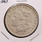 1887 Silver Morgan Dollar XF