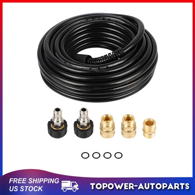 #ad High Pressure Washer Hose 50ft 3200 PSI M22 14MM Power Washer Extension Hose $37.19