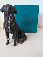 Black Labrador 18cm Ornament Figurine - Leonardo Range With Box 