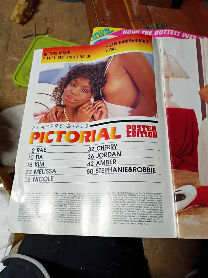  PLAYERS GIRLS PICTORIAL POSTER Ed. Volume 17 #2 Sept. '96. Superb Condition.  Foto 4 de 4