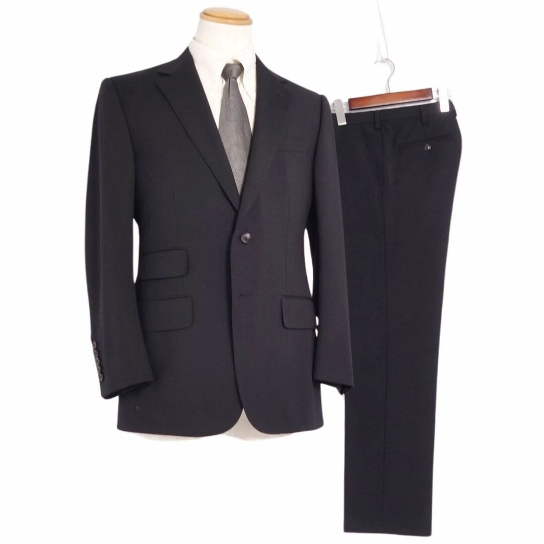 Gucci giacca uomo mono lana mohair pantalone setup tuta nero usato0