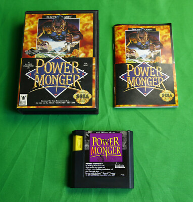 Power Monger   Sega Genesis/Mega Drive System/Console   Bullfrog Electronic Arts
