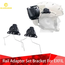 Tactical EARMOR  M12 Headset Rotate Adapter Mount Set Bracket For EXFIL Helmet