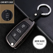 Zinc Alloy Car Key Fob Cover Case Keychain Skin For Audi A1 A3 A5 A6 S3 Q3 Q7 TT